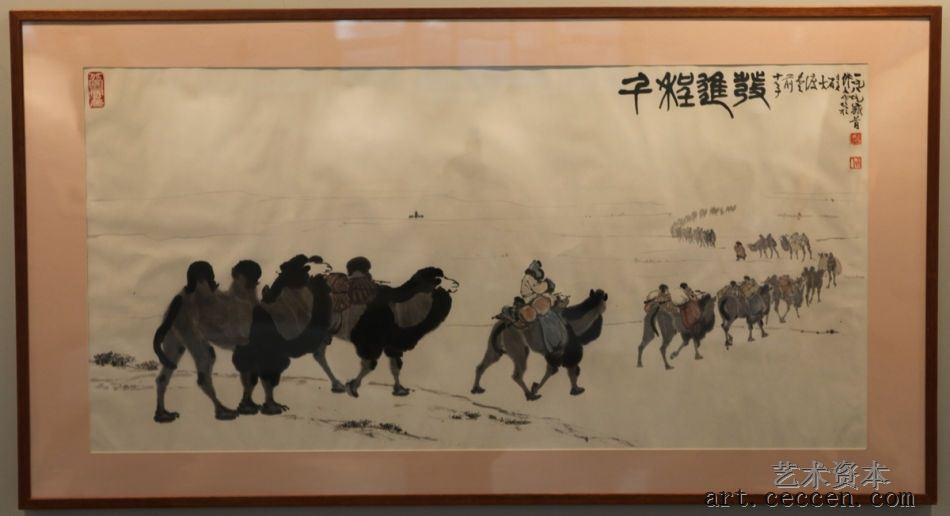 吴作人作品展 《千程进发》